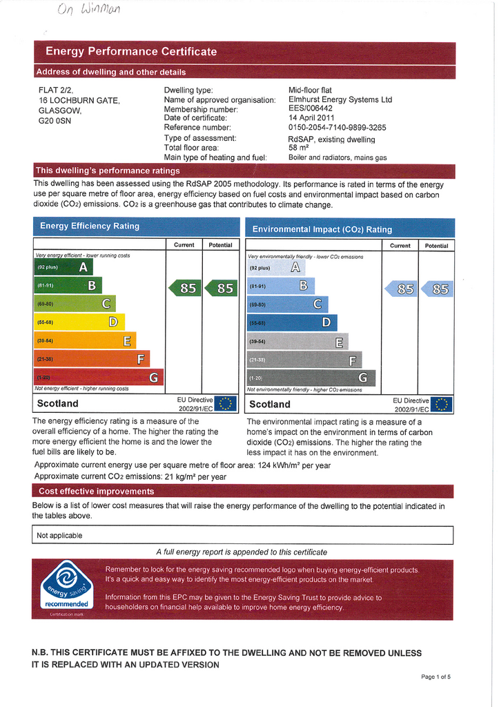 EPC Certificate