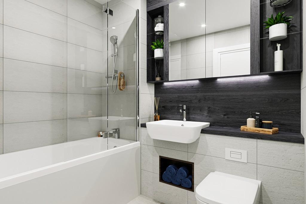 Eastman show apartment bathroom