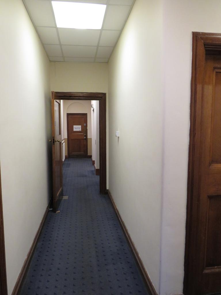 Corridor leading to offices