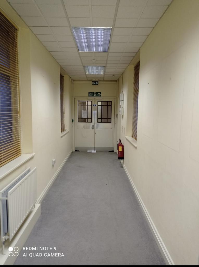 Corridor leading to all offices