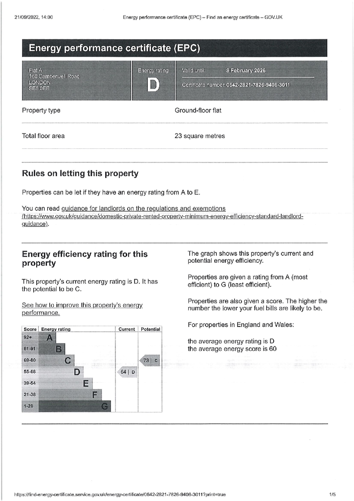 EPC (Contains public sector information licensed under the Open Government Licence v3.0.)