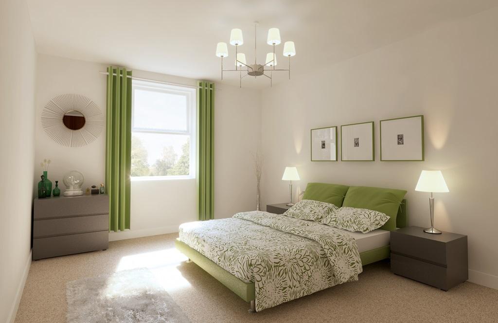 Main bedroom in the Wincham 2 bedroom home