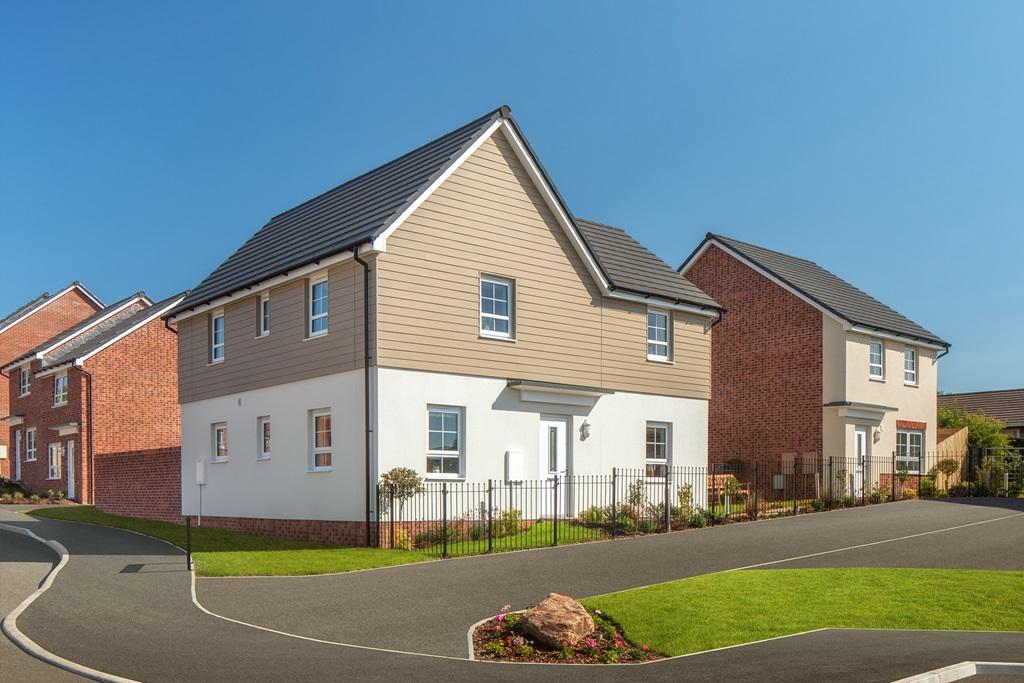 Outside view of the Alderney 4 bedroom home at Chapel Gate