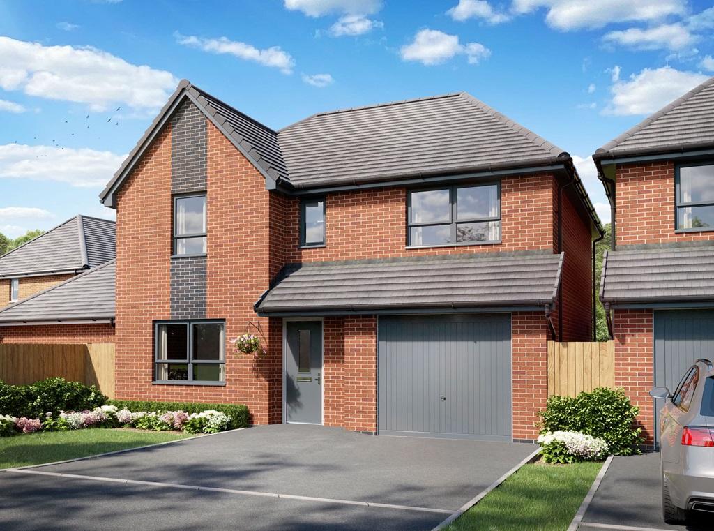 CGI outside view of our 4 bed Hemsworth home