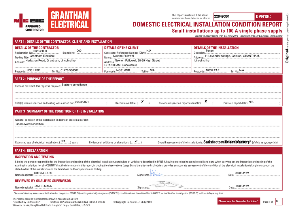 EPC Certificate