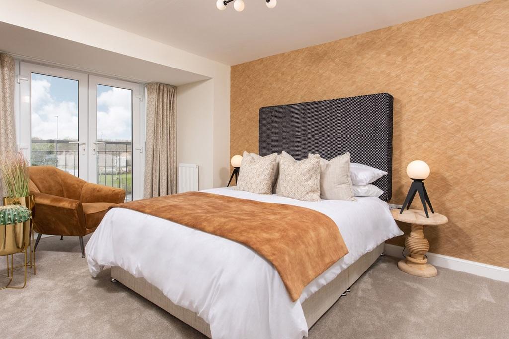 Bedroom with balcony inside The Hesketh
