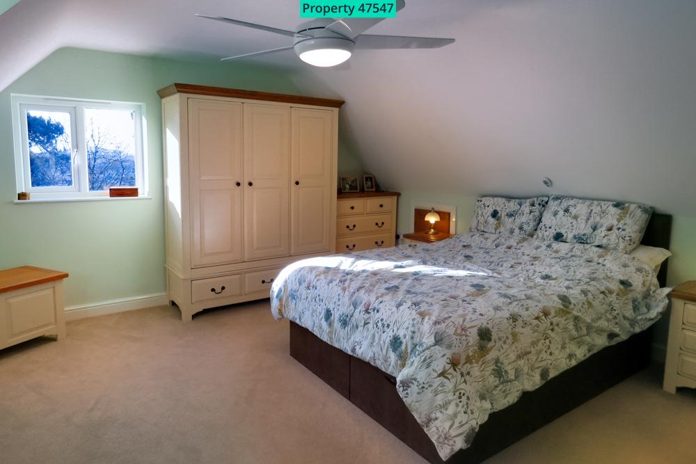 Bedroom Three with view of Garden