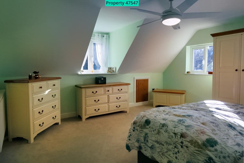 Bedroom Three with view of Garden