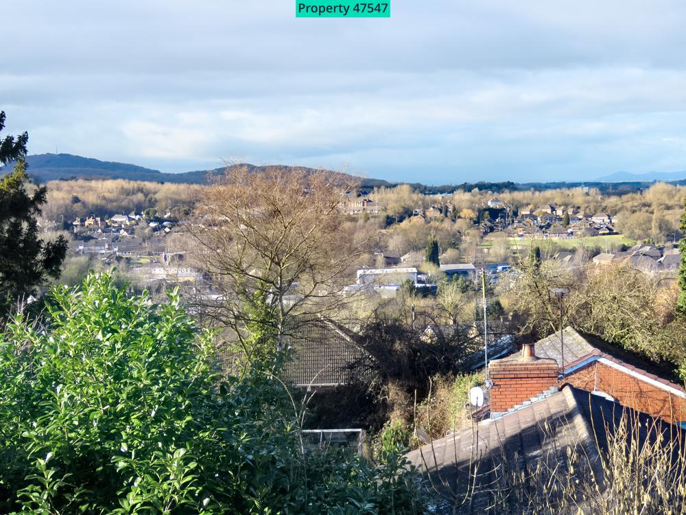 View over Wrekin Hills from Bedroom Two