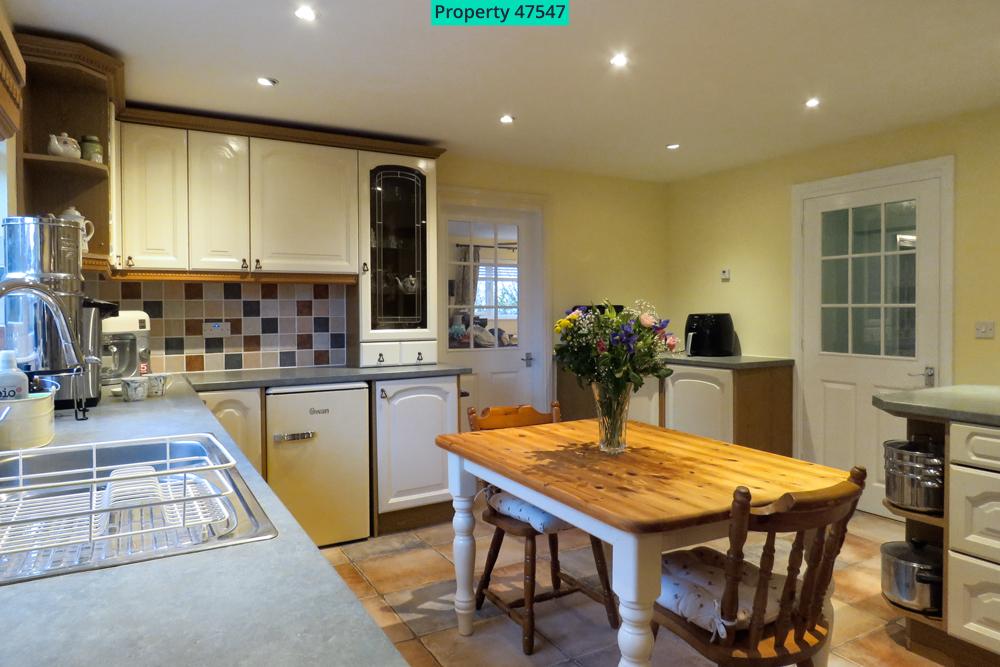 Kitchen overlooking back garden