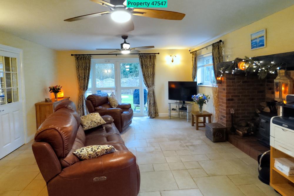 Lounge with French Door access to back garden