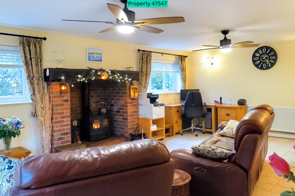 Lounge with French Door access to back garden
