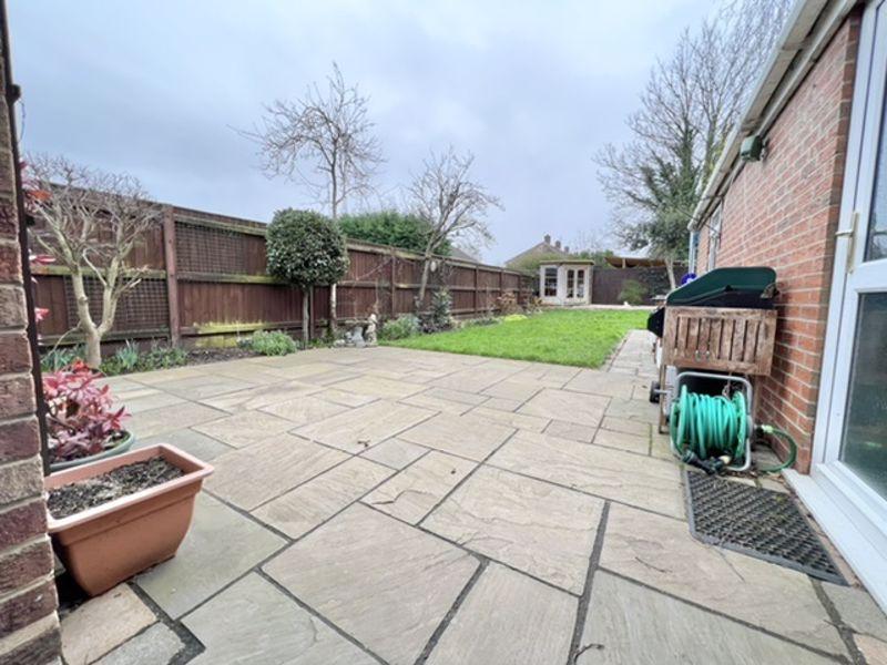 Patio to rear...