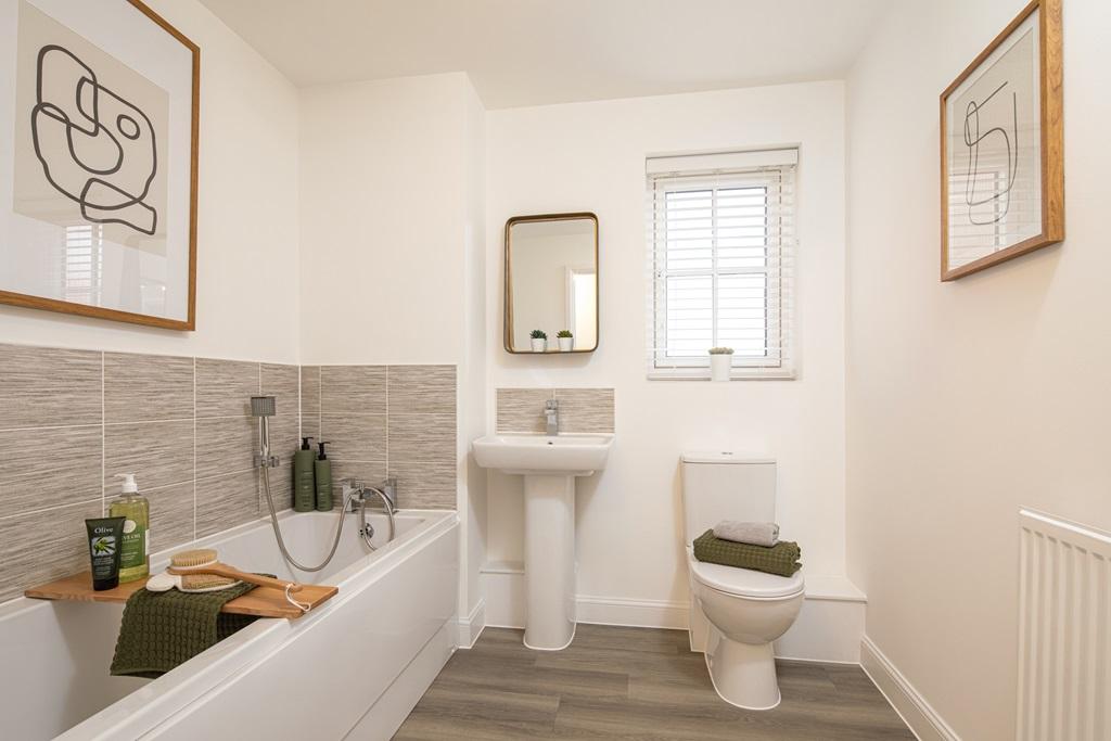Family bathroom in an apartment