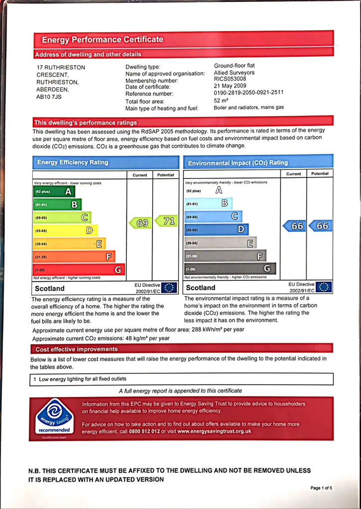 EPC Certificate
