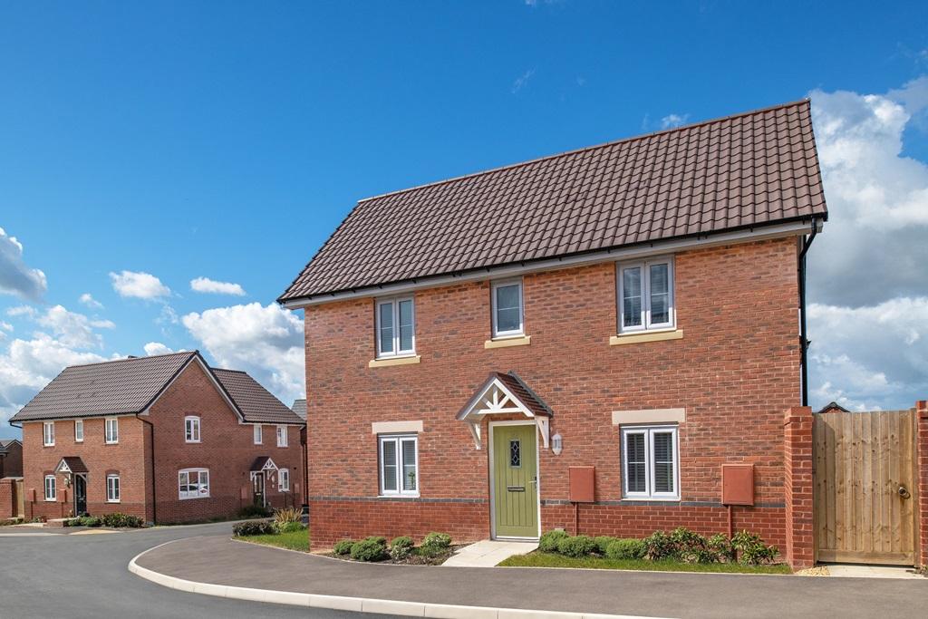 Outside view of the Moresby. 3 bed home. Great Oldbury.