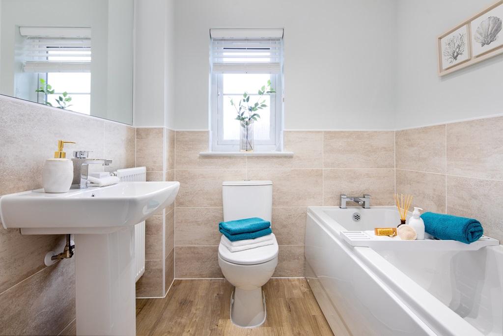 Family bathroom in  the Kingsley 4 bedroom home