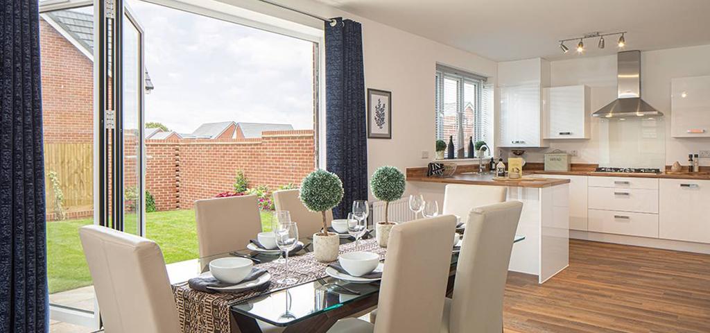 Typical kitchen and dining area