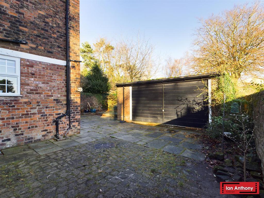 Detached double garage