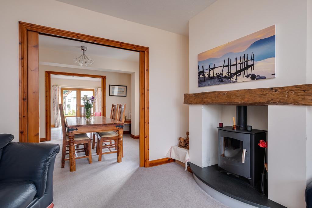 Sitting room to dining room and beyond