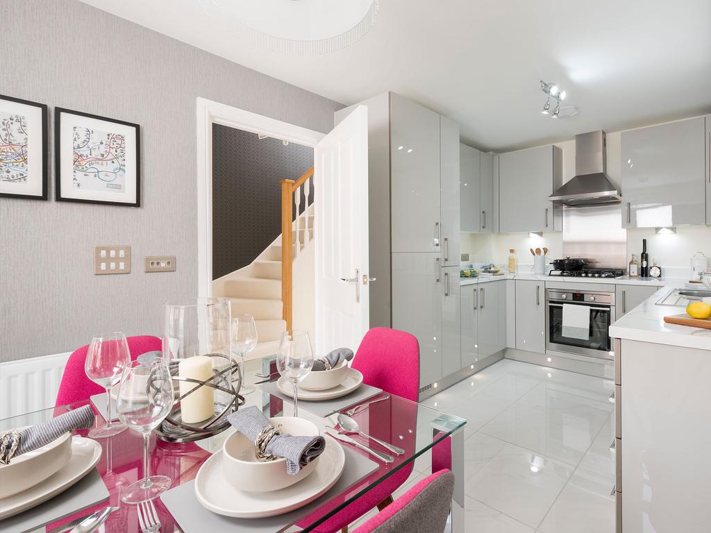 Integrated kitchen/dining area