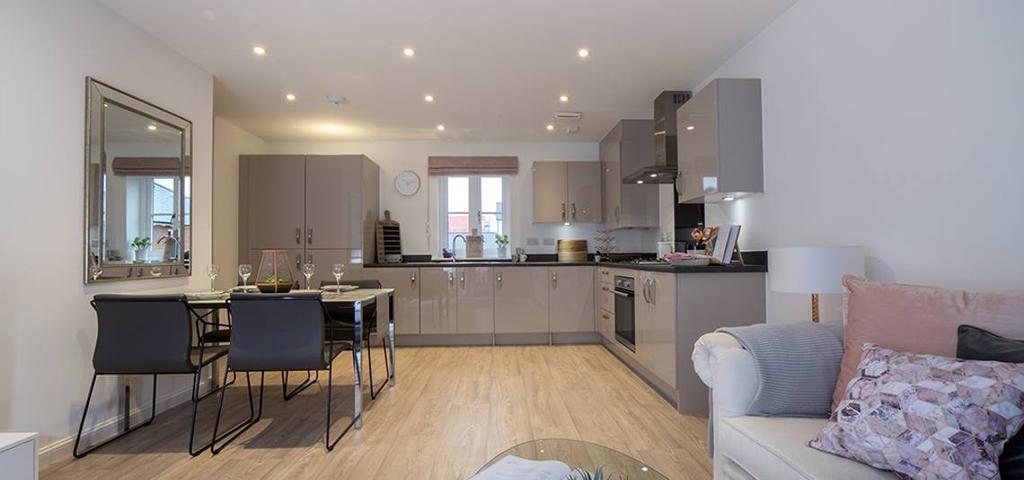 Typical kitchen and dining area