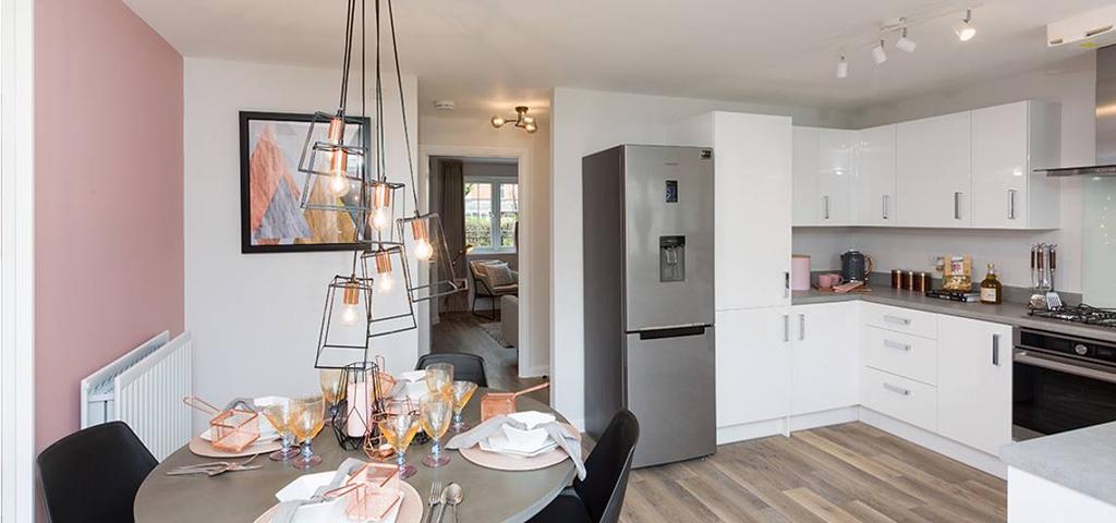 Typical kitchen and dining area