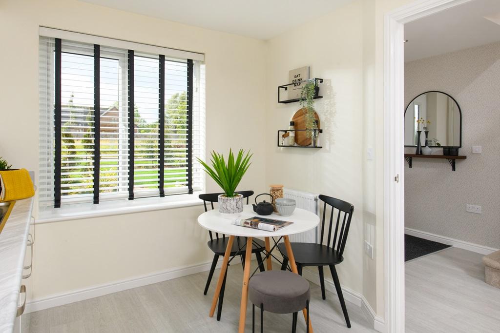 The dining area