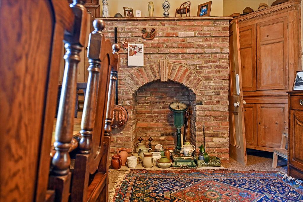 Brick Fireplace