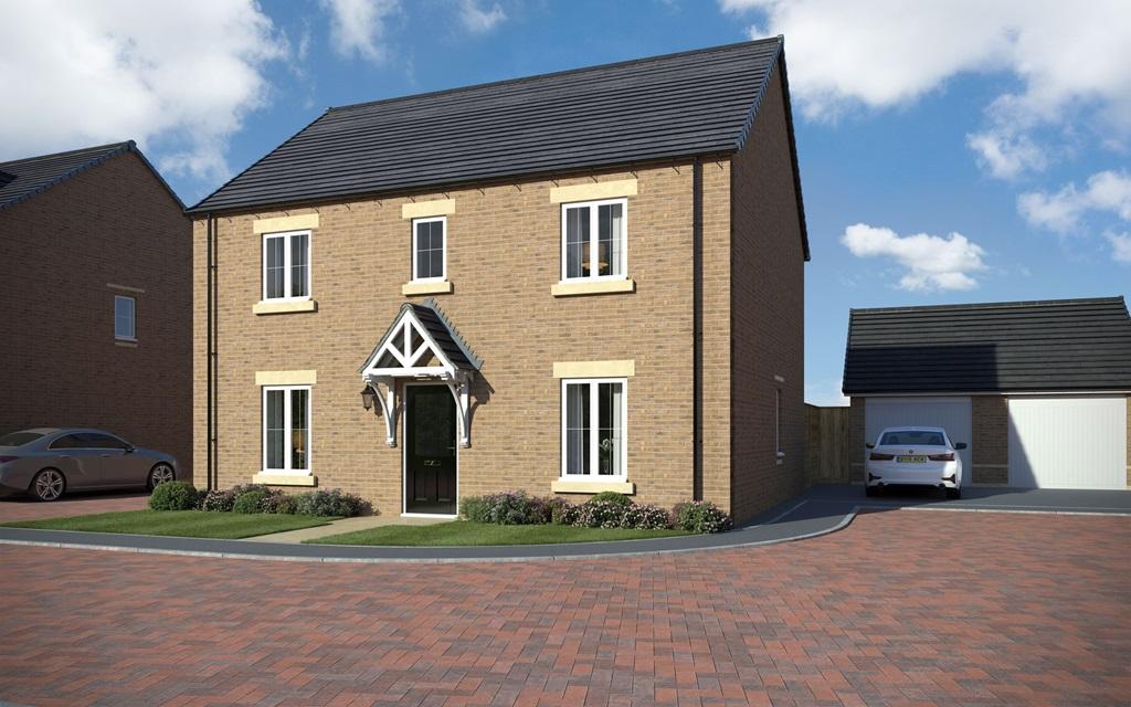 CGI of a detached Bradgate home at Hemins Place
