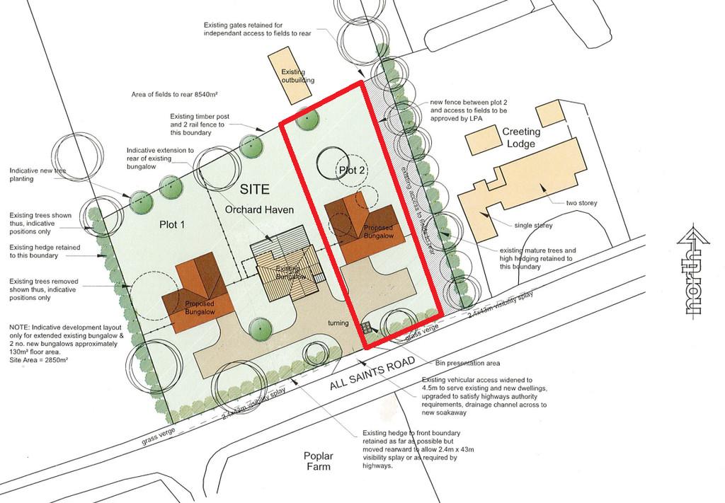 Creeting St Mary, Suffolk Land for sale £165,000