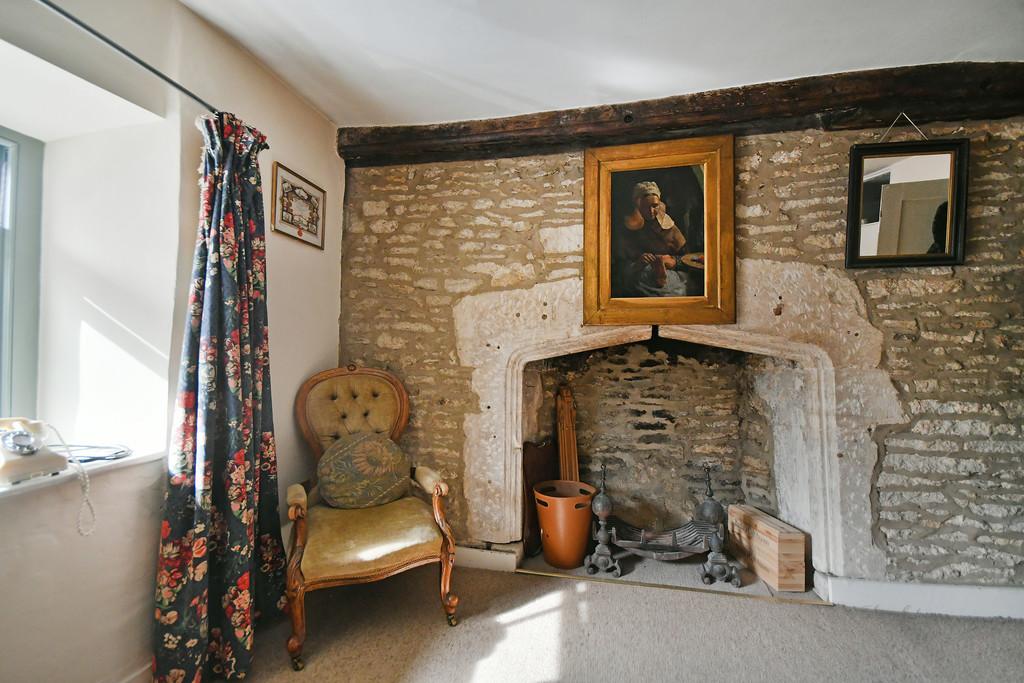 Bedroom two fireplace