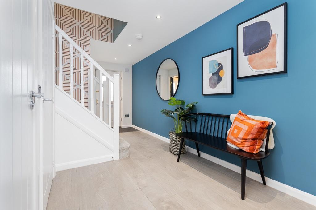 Offering a bright and welcoming hallway