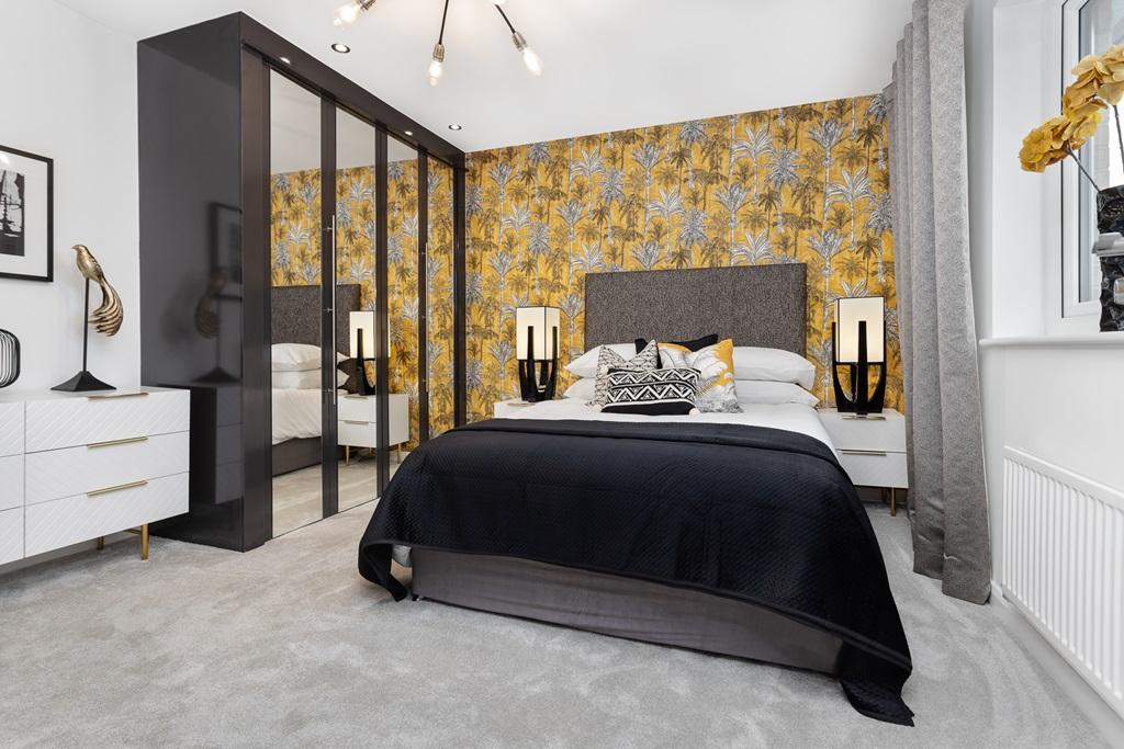 Double bedroom with space for wardrobes
