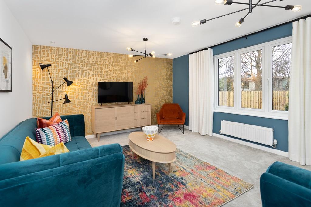 Large windows flood the lounge with light