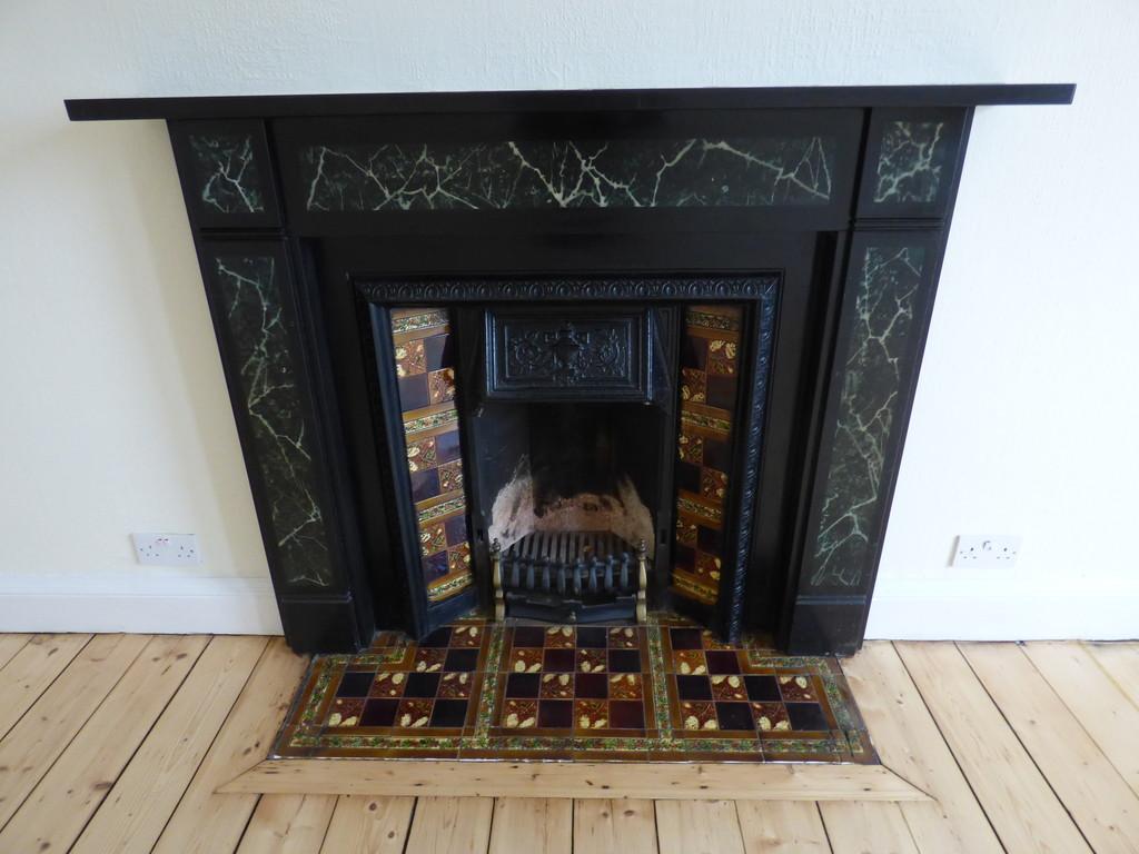 Original decorative fireplace