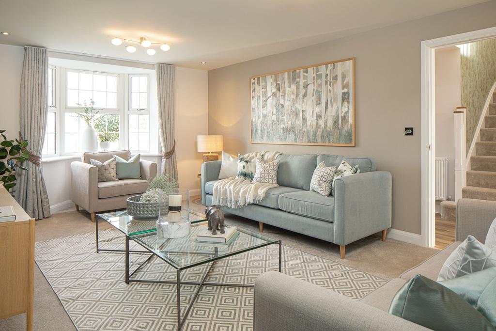 Lounge with bay fronted window to the Holden 4 bedroom detached home