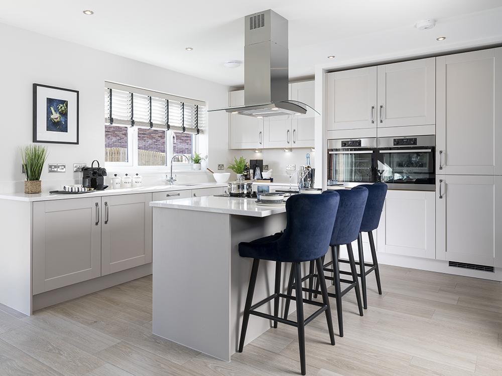 High specification kitchen with island unit