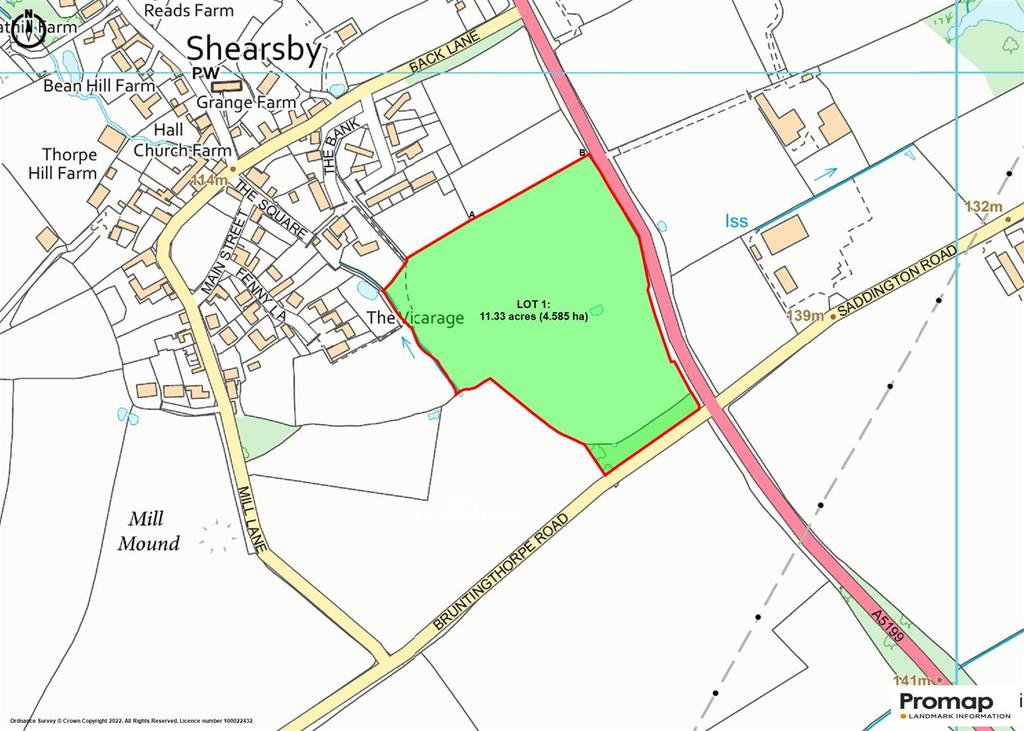 Land at Shearsby Land £135,000