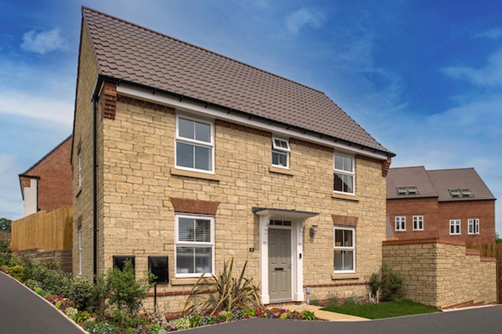 Outside view of the Hadley detached 3 bedroom home