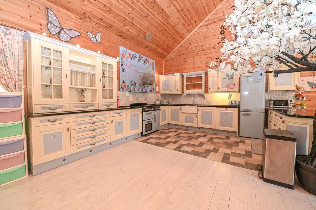 Open Plan Living Area with Kitchen