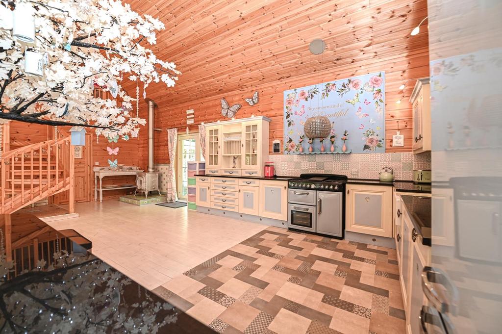 Open Plan Living Area with Kitchen