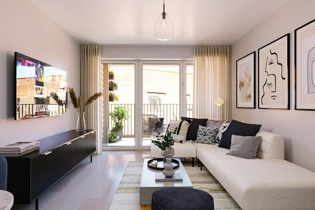 Eastman show apartment living area 1
