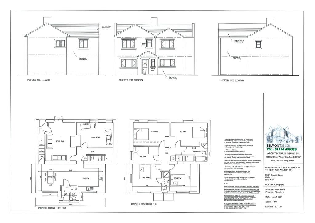 Proposed extension on existing detached dwelling