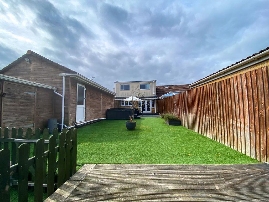 Rear Garden with Shed &amp; Garage Access