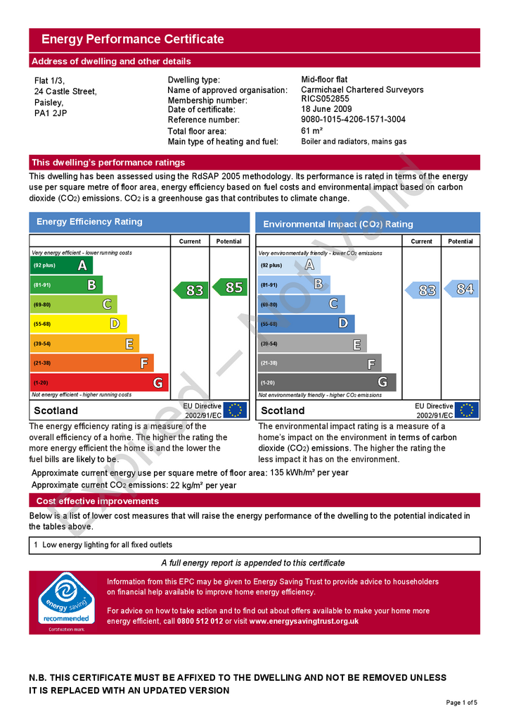 EPC Certificate