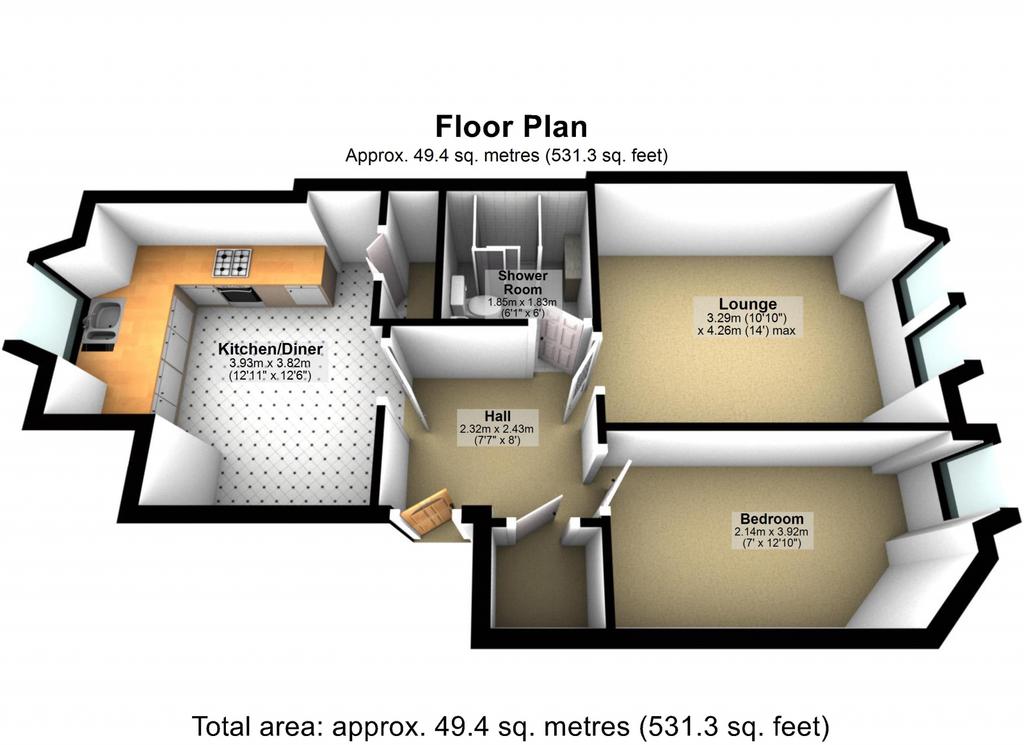 3 D Floorplan