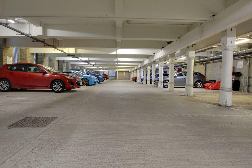 Secured basement parking