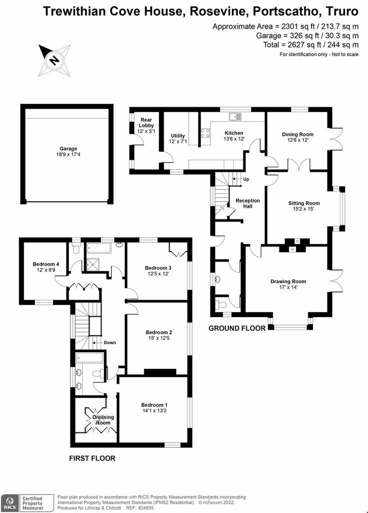 Rosevine, Roseland Peninsula, Cornwall 4 bed detached house £2,500,000
