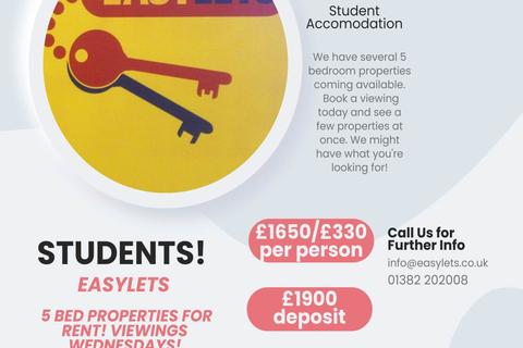 5 bedroom house to rent - 5 BED STUDENT PROPERTY, , Dundee